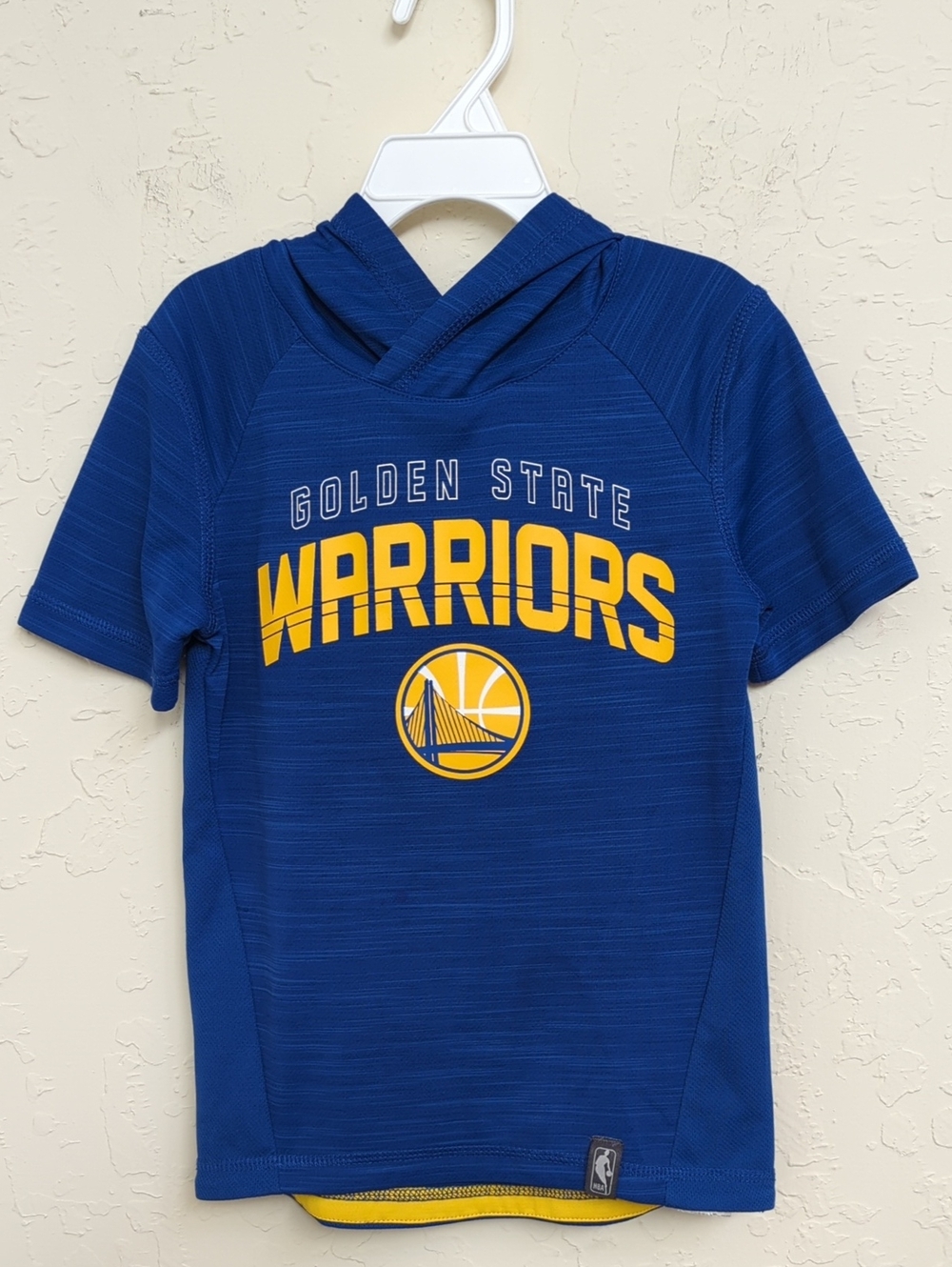 Officially Licensed NBA Kids Golden State Warriors Short Sleeve Hoodie Small (4)